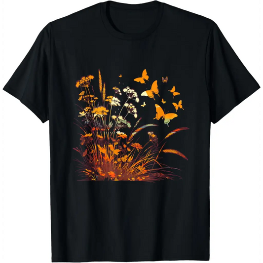 Fields of Radiance: Dance the Butterflies T-Shirt