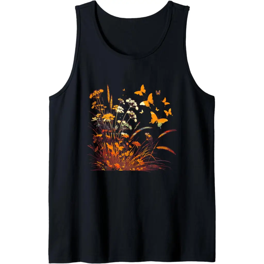 Fields of Radiance: Dance the Butterflies Tank Top