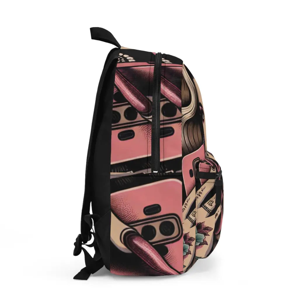 Fierce Attitude Expressed in Art Backpack One size Bags