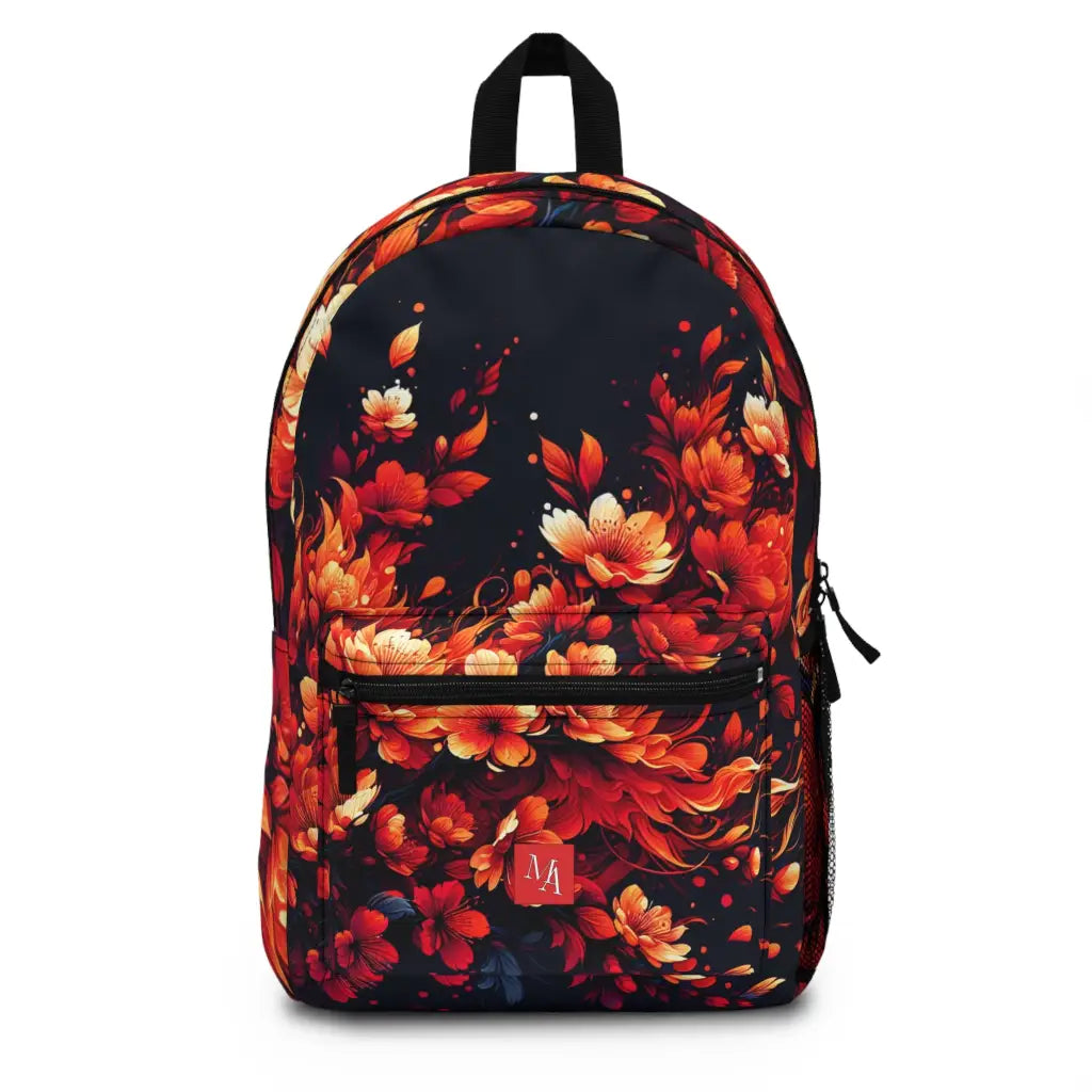 Fiery Petals in Flight Backpack One size Bags