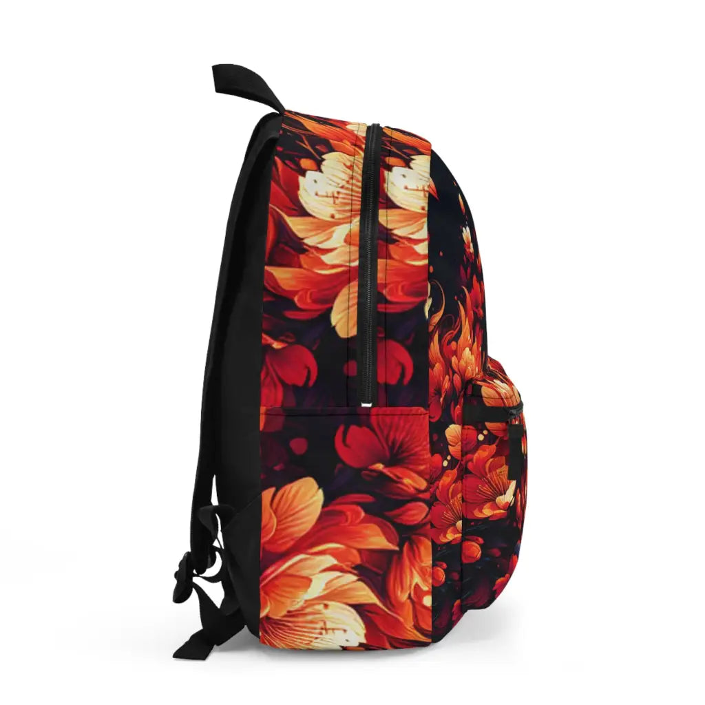 Fiery Petals in Flight Backpack One size Bags