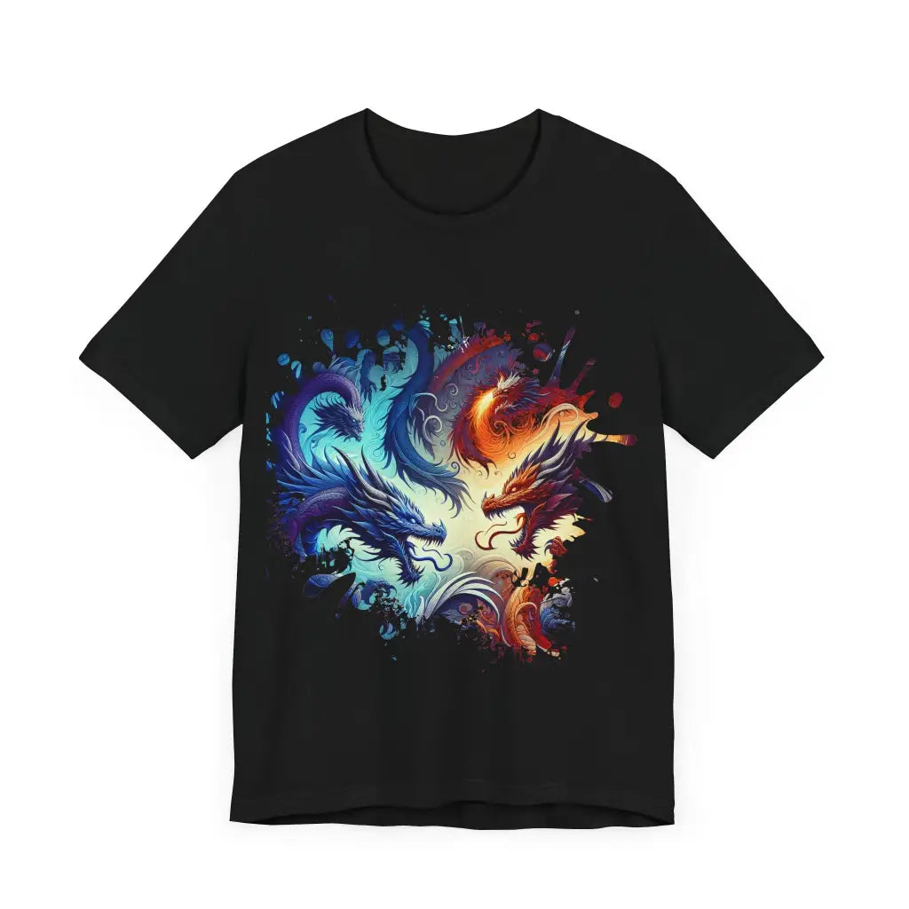 Fire and Ice Dragons Duel - Jersey Short Sleeve Tee