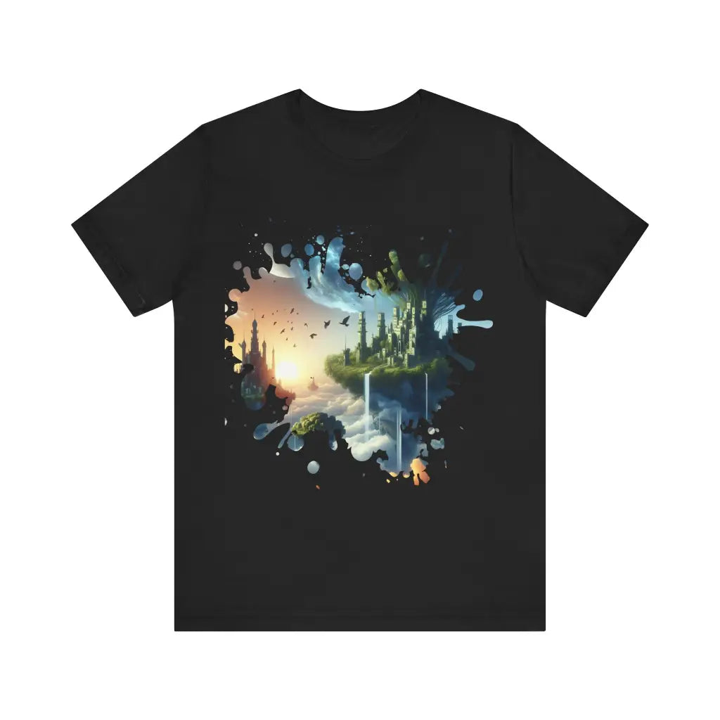 Floating Realms and Waterfalls - Jersey Short Sleeve Tee