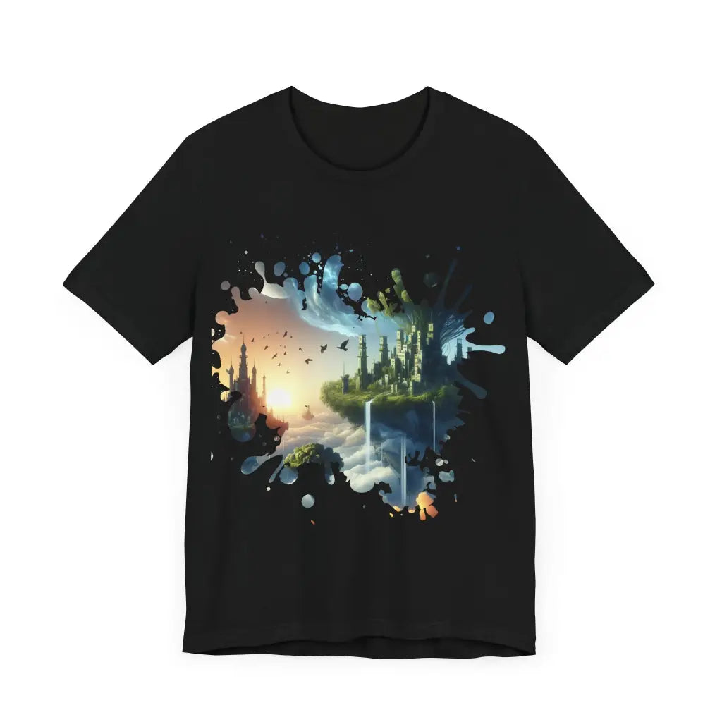 Floating Realms and Waterfalls - Jersey Short Sleeve Tee