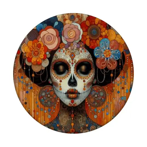 Floral Elegance: Día de los Muertos Celebration PopSockets