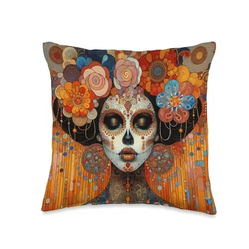 Floral Elegance: Día de los Muertos Celebration Throw