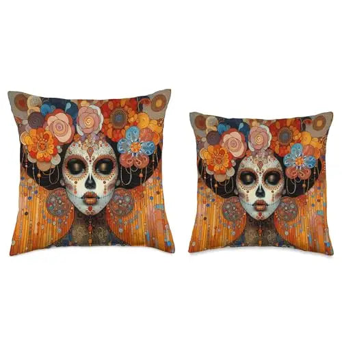 Floral Elegance: Día de los Muertos Celebration Throw