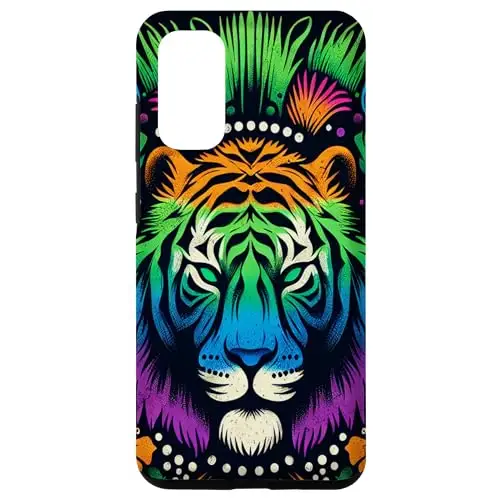 Floral Fantasy: The Tiger’s Rainbow Path Case (iPhone