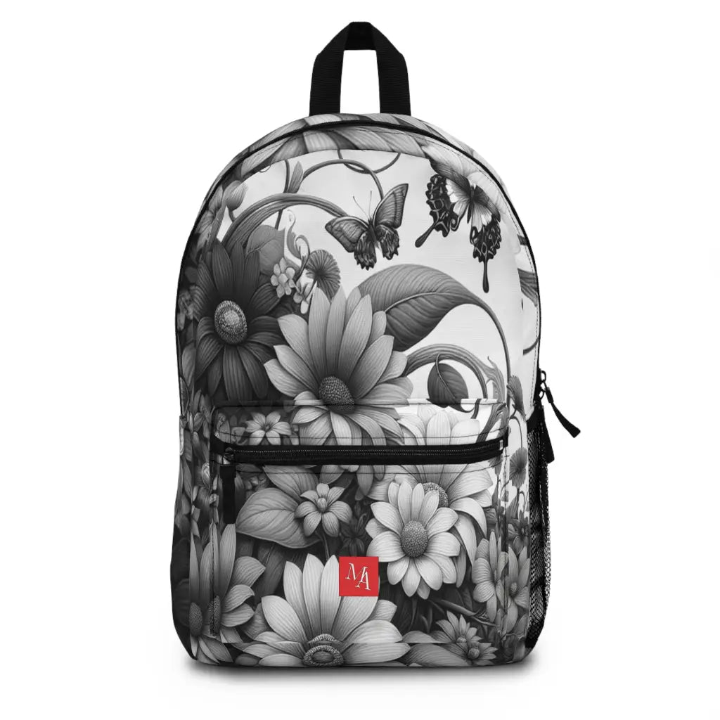 Floral Fantasy with Butterflies Backpack One size Bags