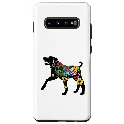 Floral Fur Play: Labrador Charm with Blossom Delight Case