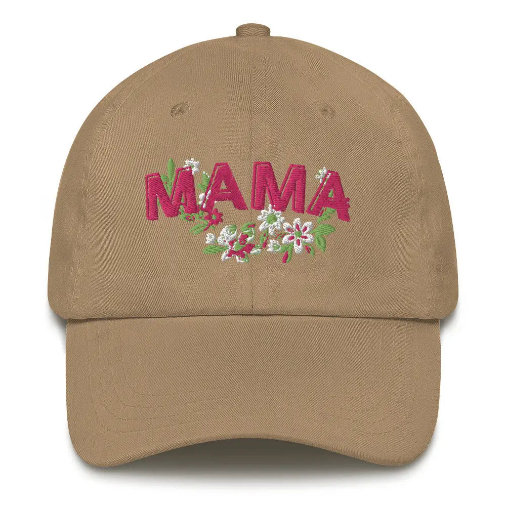 Floral Mama Cap #2 - Khaki - Hat