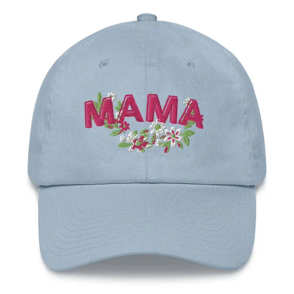 Floral Mama Cap #2 - Light Blue - Hat