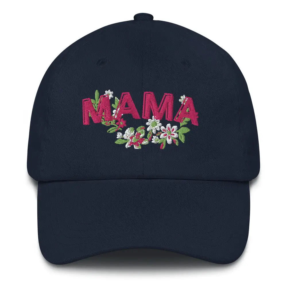 Floral Mama Cap #2 - Navy - Hat