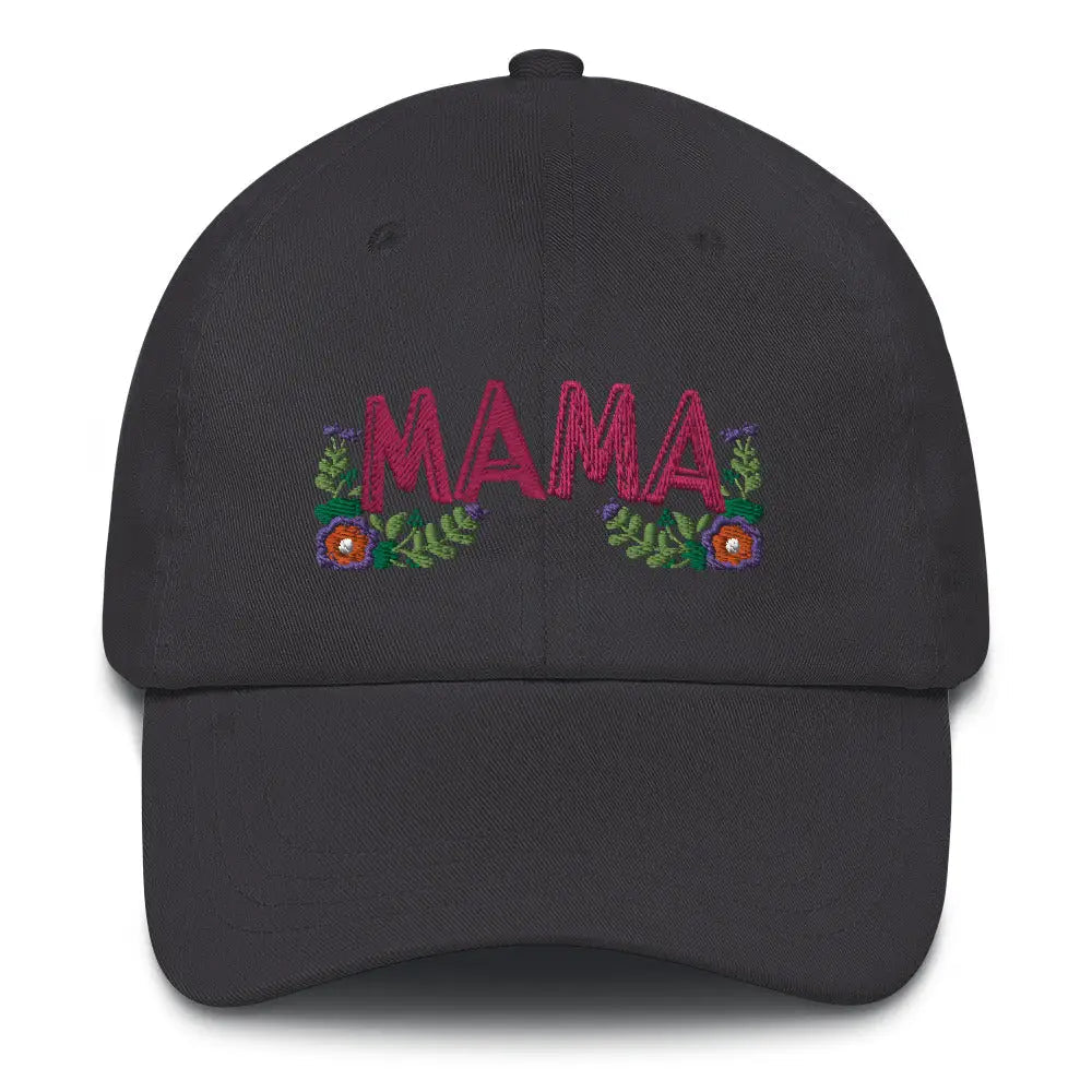 Floral Mama Cap - Dark Grey - Hat