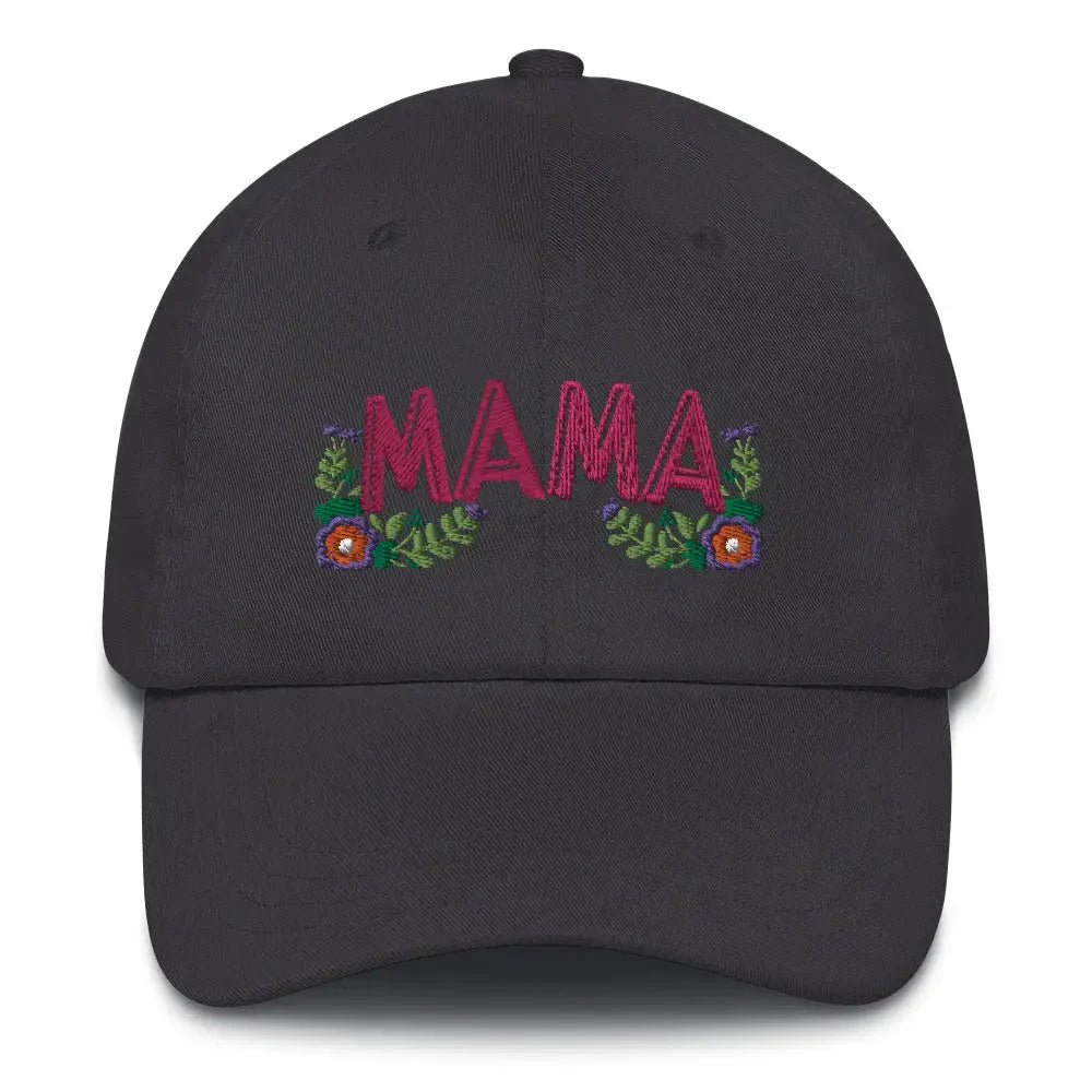 Floral Mama Cap - Dark Grey - Hat