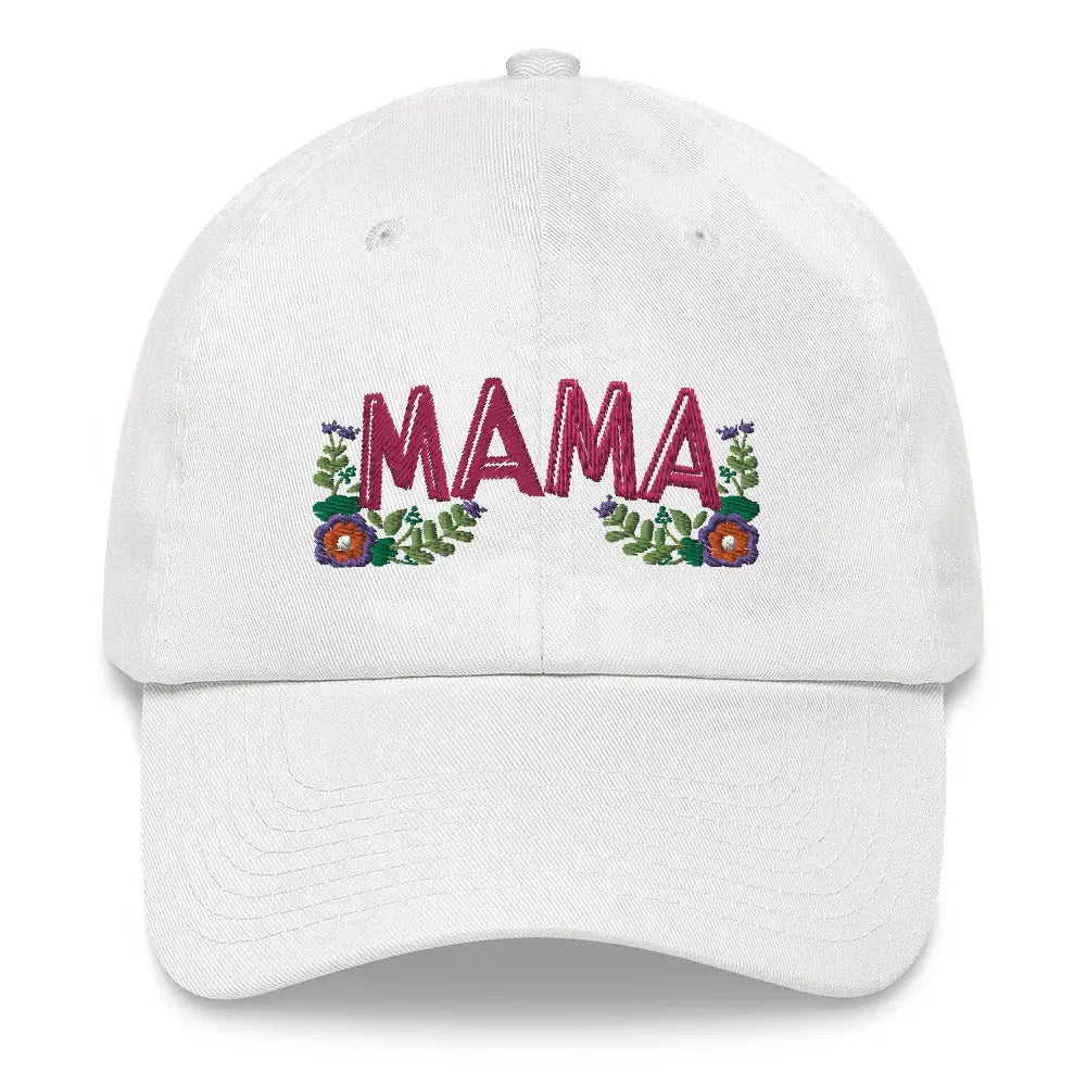 Floral Mama Cap - White - Hat