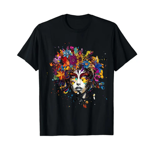 Floral Muse: Vibrant Expressions of Nature T Shirt Apparel