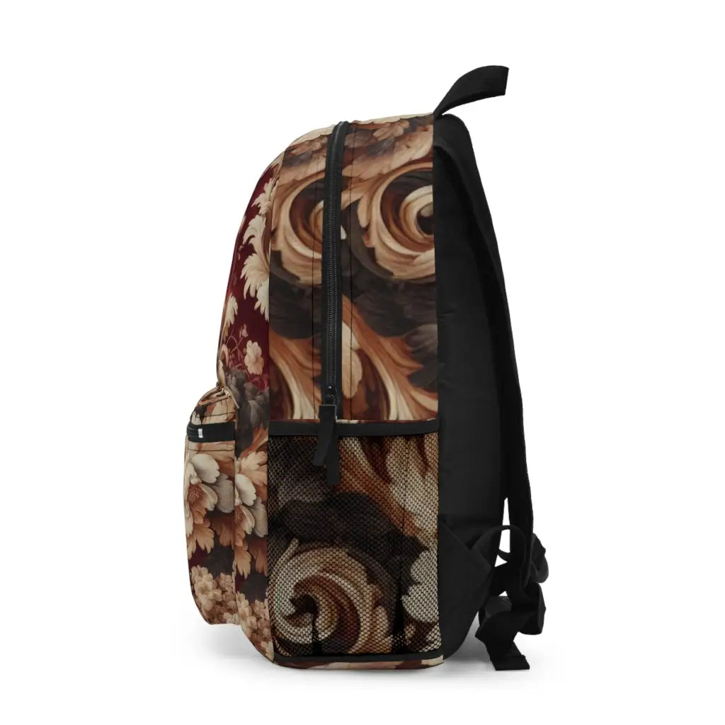 Floral Splendor in Rich Tones Backpack One size Bags