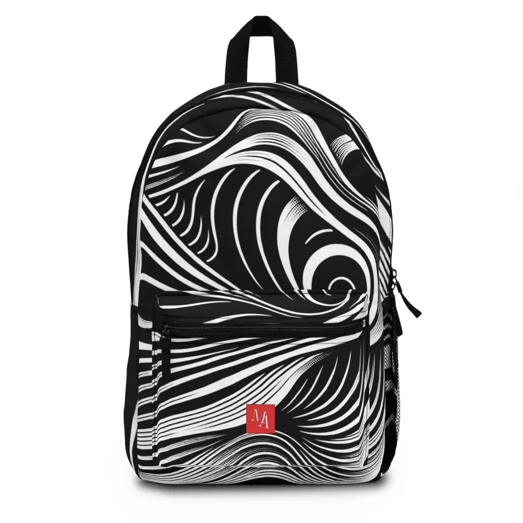 Flowing Curves Visuals Backpack One size Bags