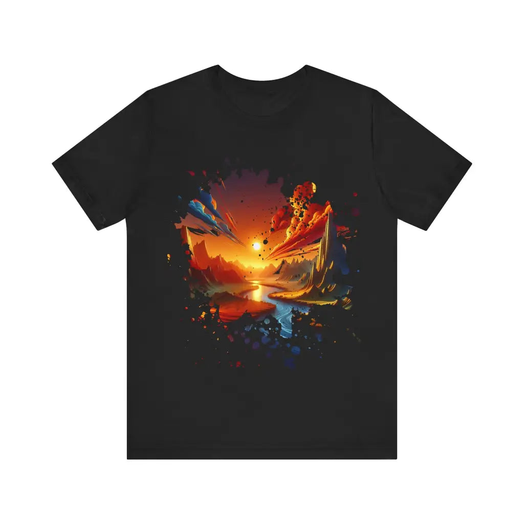 Flowing Rivers and Peaks at Daybreak - Jersey Short Sleeve