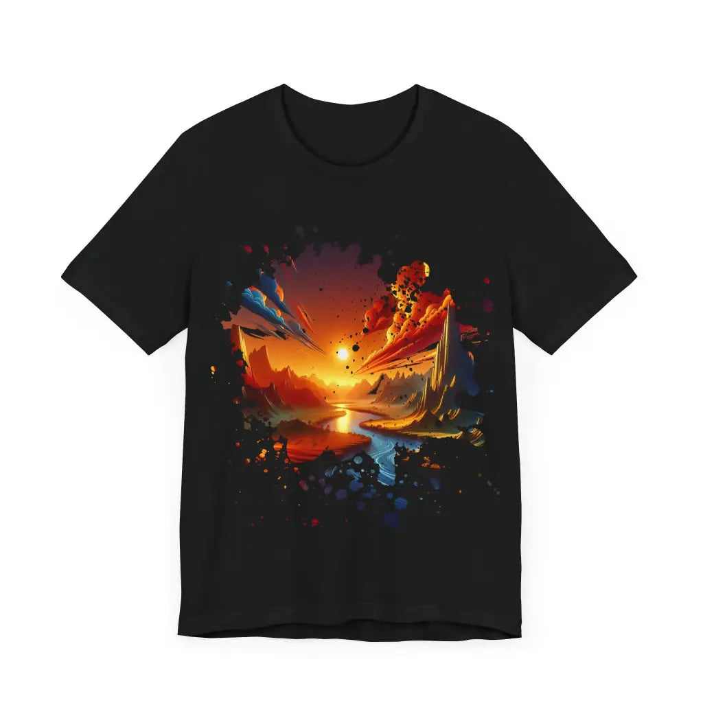 Flowing Rivers and Peaks at Daybreak - Jersey Short Sleeve