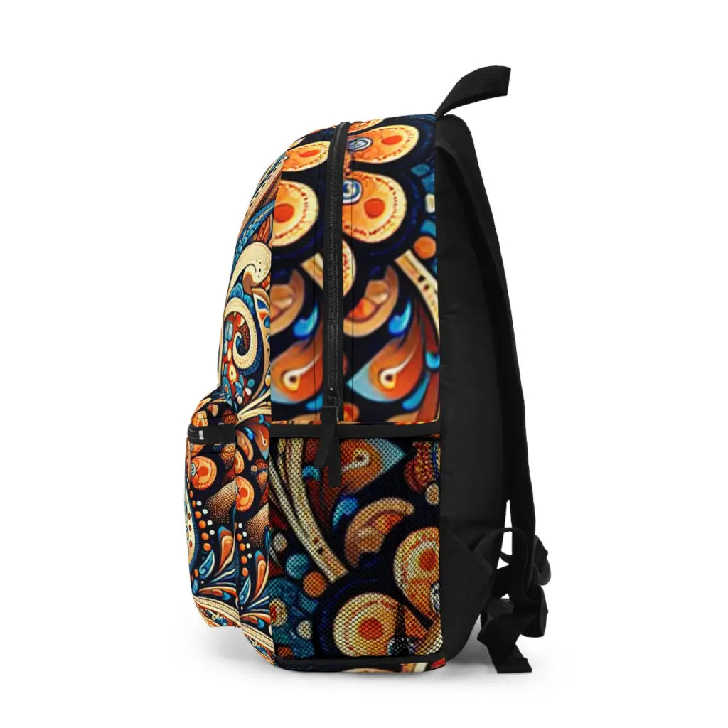Flowing Tapestry of Intricate Patterns Backpack One size