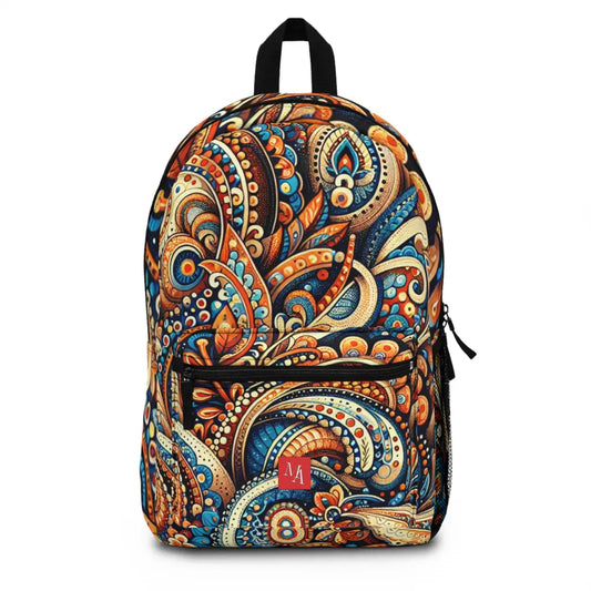Flowing Tapestry of Intricate Patterns Backpack One size