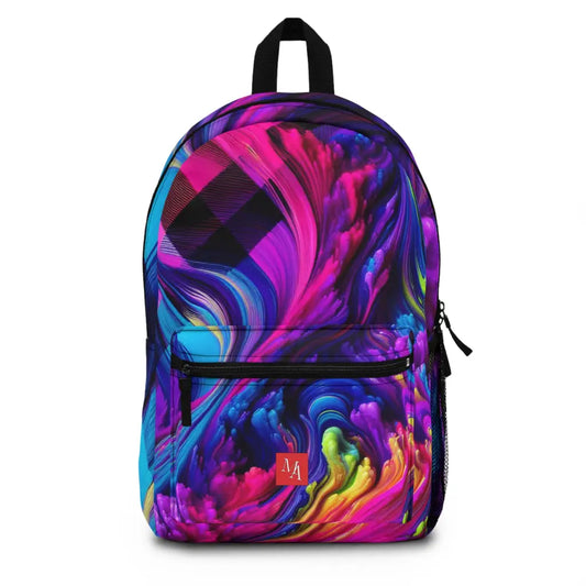 Fluid Chromatic Swirls Backpack One size Bags