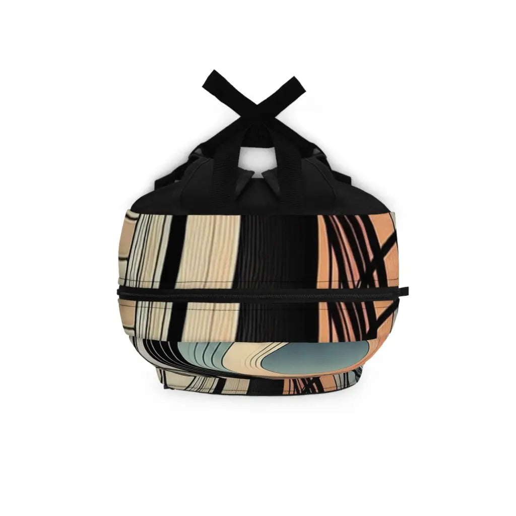 Fluid Curves and Subtle Hues Backpack One size Bags