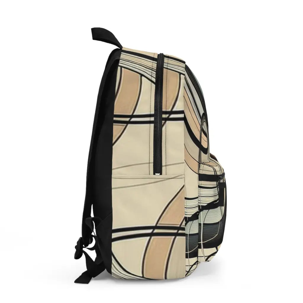 Fluid Curves and Subtle Hues Backpack One size Bags
