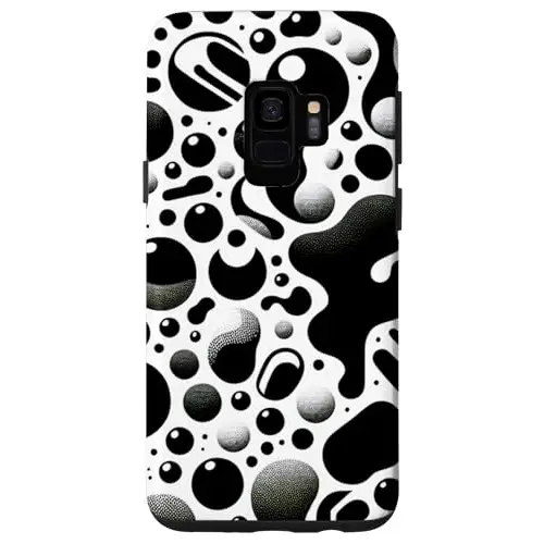 Fluid Monochrome: A Dynamic Liquid Pattern Case (iPhone