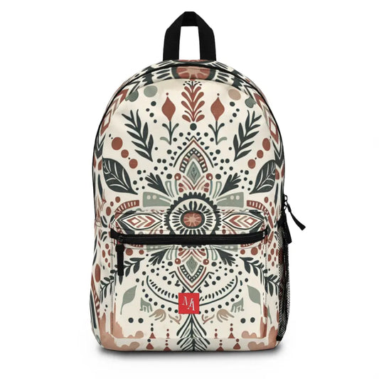 Foliate Medallion Watercolor Mosaic Backpack One size Bags