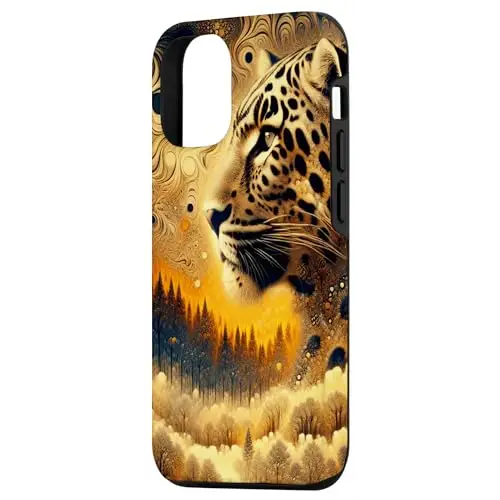 Forest Sentinel: Captivating Leopard Portrait Case (iPhone