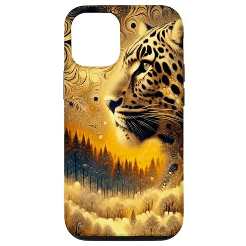 Forest Sentinel: Captivating Leopard Portrait Case (iPhone