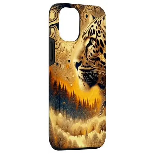 Forest Sentinel: Captivating Leopard Portrait Case (iPhone