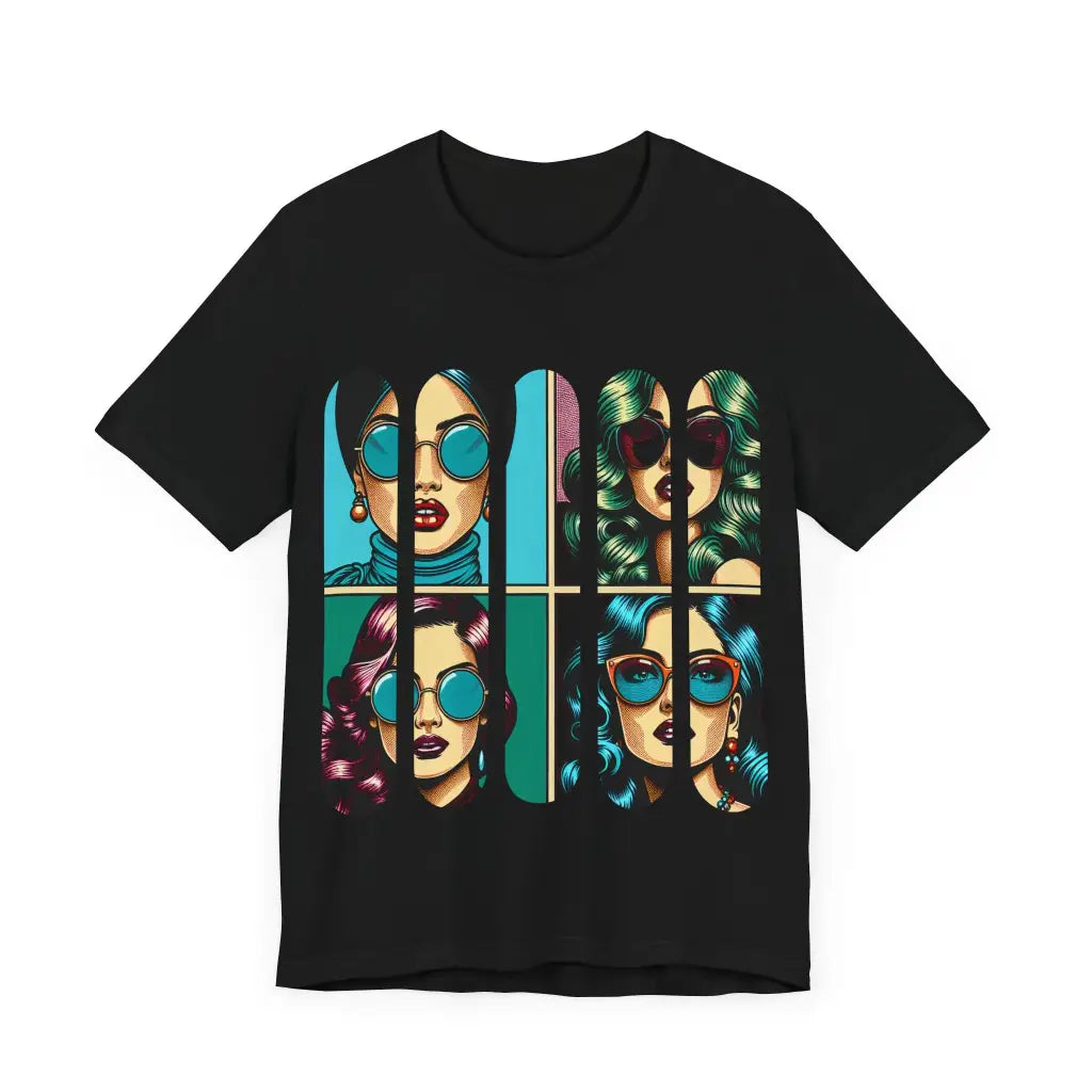 Four Faces of Style - Jersey Short Sleeve Tee - T-Shirt