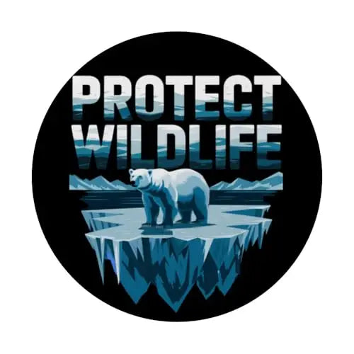 Fragile Refuge: The Plight of Polar Bears PopSockets