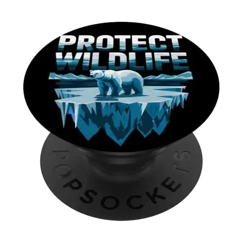 Fragile Refuge: The Plight of Polar Bears PopSockets