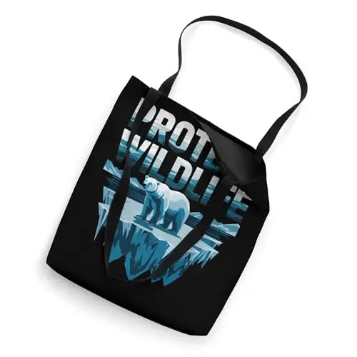 Fragile Refuge: The Plight of Polar Bears Tote Bag Apparel