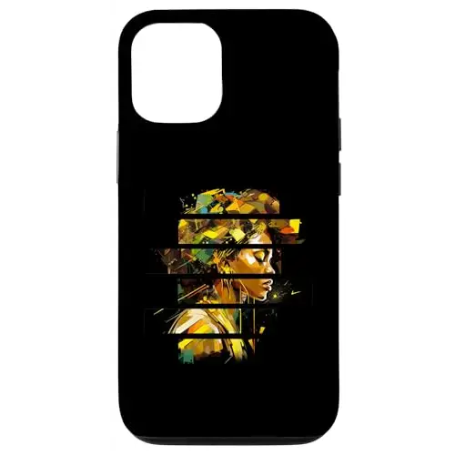 Fragmented Essence: Radiant Afrocentricity Case (iPhone