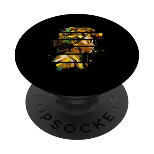 Fragmented Essence: Radiant Afrocentricity PopSockets