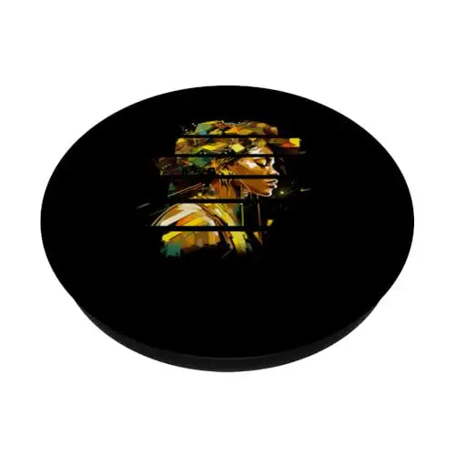 Fragmented Essence: Radiant Afrocentricity PopSockets