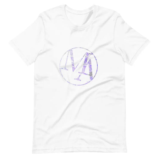 French Lilac Maxwell Alexanders Insignia t-shirt - White