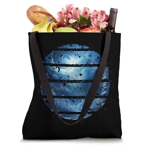 Frozen Horizon: Shattered Serenity Tote Bag Apparel