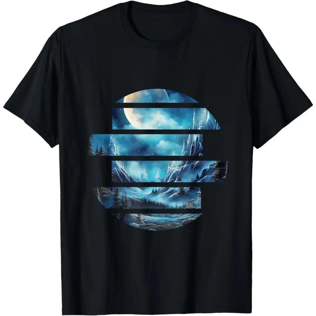 Frozen Tranquility: Winter’s Silent Realm T-Shirt