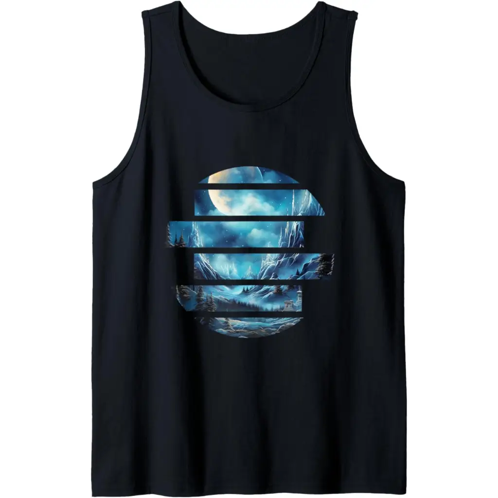 Frozen Tranquility: Winter’s Silent Realm Tank Top