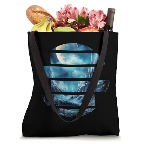 Frozen Tranquility: Winter’s Silent Realm Tote Bag