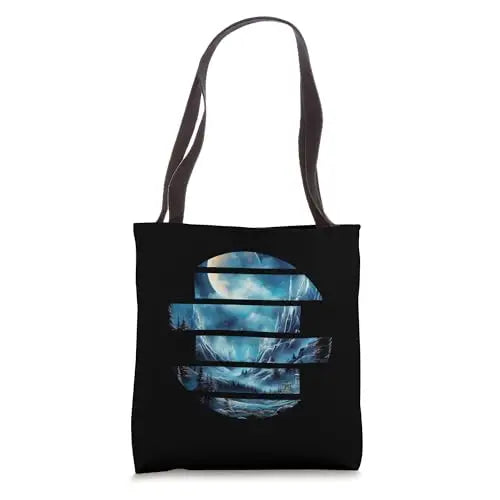 Frozen Tranquility: Winter’s Silent Realm Tote Bag