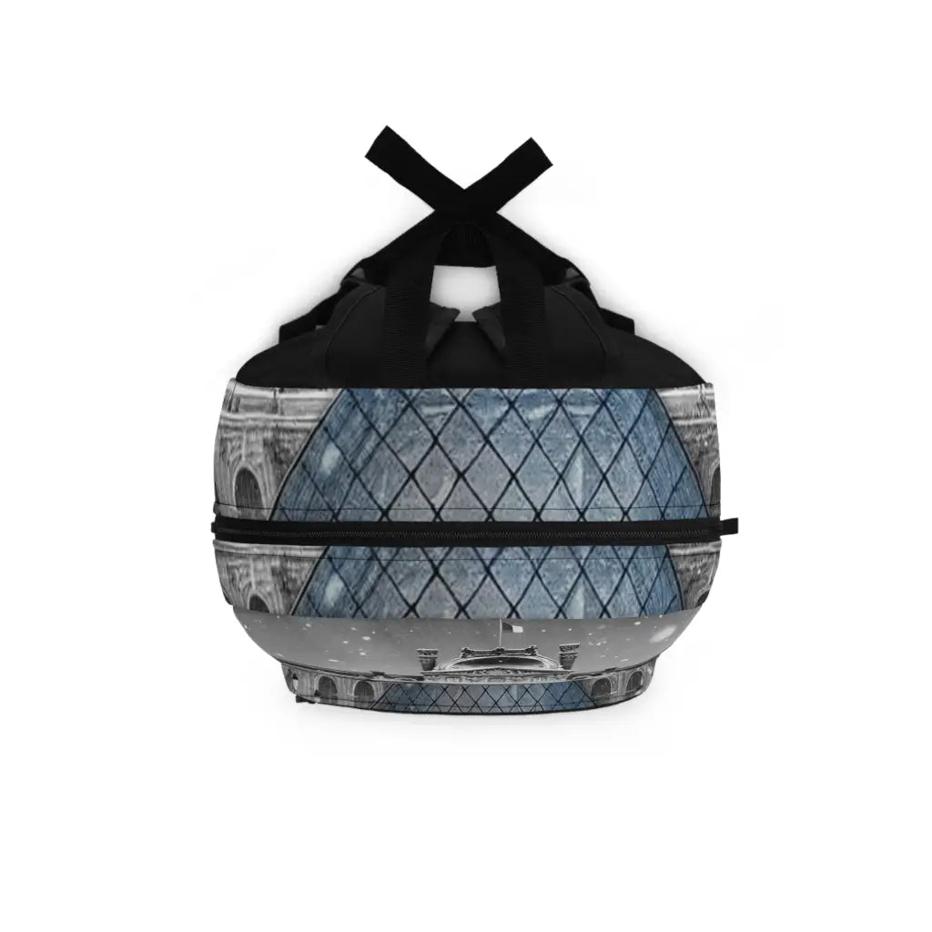 Futuristic Arrival in a Snowy Palace Backpack One size Bags