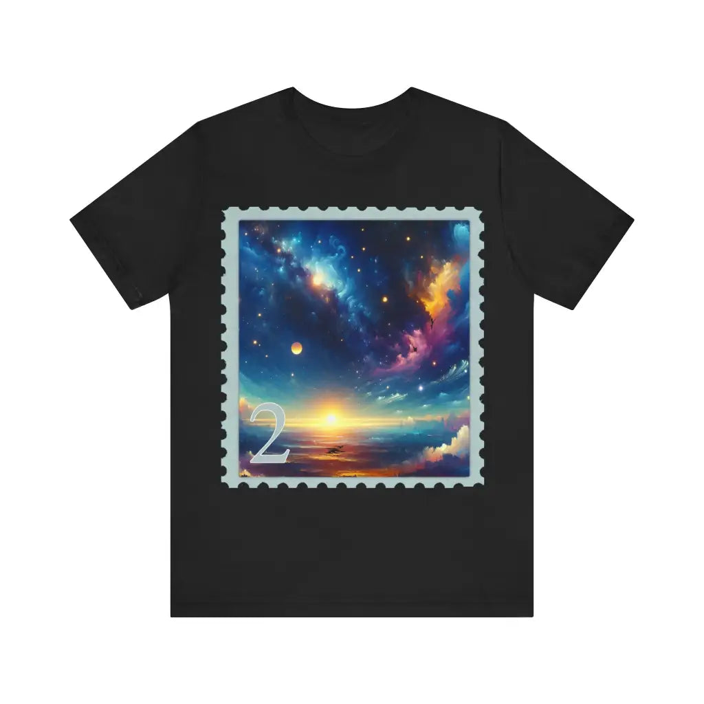 Galactic Horizons Jersey Short Sleeve Tee Black / S T Shirt